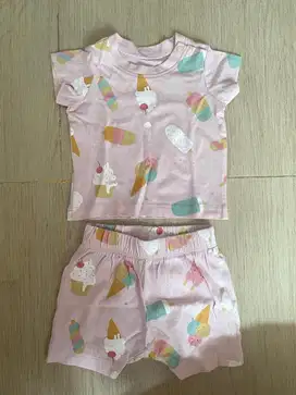 1 set baju & celana pendek H&M (3 set)