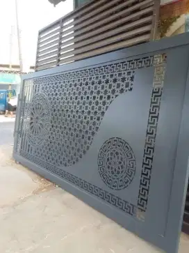 Bengkel las Lampung tralis kanopi pintu pagar gerbang tangga