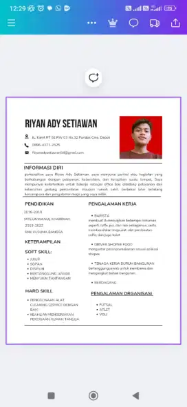 Cari kerjaan apa saja om tante
