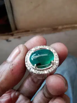 Bacan dan kecubung ring perak