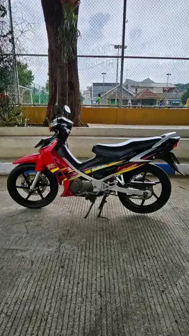 Suzuki Satria Hiu 2004 Merah Hitam Original Jarang Pakai