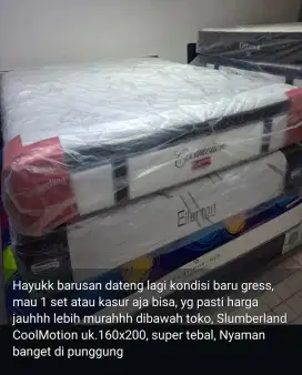 Spring bed kasur Slamberland CoolMotion uk 160 x 200
