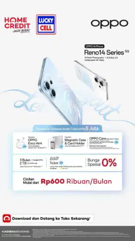 SEGAMPANG ITU CICILAN HANDPHONE TERBARU OPPO RENO14F 5G 8/256