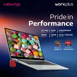 ADVAN Workplus AMD Ryzen 5 6600H 14 FHD IPS 16GB/512GB Upgradeable