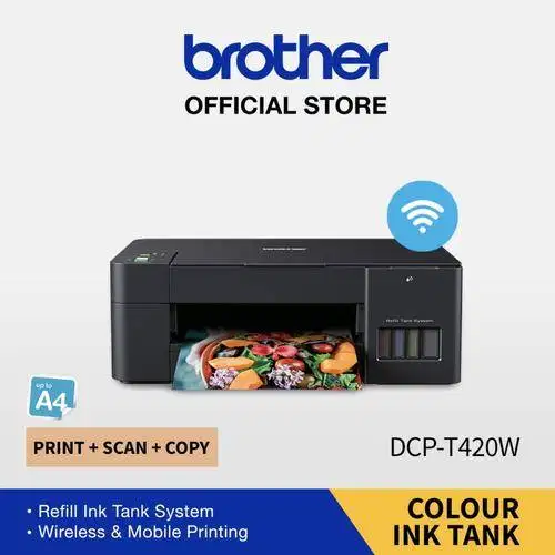 BROTHER DCP-T420W Wireless Printer InkTank Colour All In One