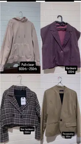 Jaket pull n bear , uniqlo , branded