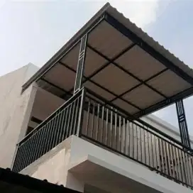 Kanopi baja ringan besi hollow galvanis