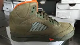 Sepatu Nike Air Jordan 5 Olive anak