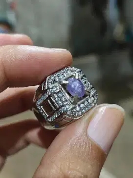 Natural Purple Star Sapphire 2.04crt No Heat Srilanka Sudah Sertifikat