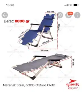 Folding Bed Kursi outdoor kursiblipat kursi malas kursi santai