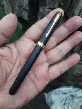 Antik vintage sign roller pen parker sonnet france warna gold blackdop