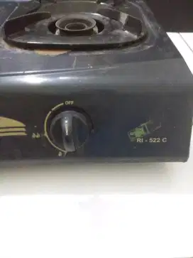 Kompor Gaz 2 Tungku Rinnai 522C + Selang