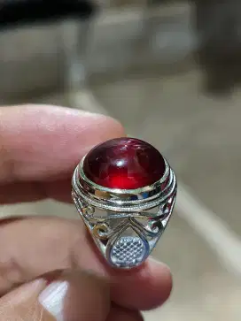 Natural Red Garnet Black Mamba Srilanka Ceylon Kristal Giwang Ajiib