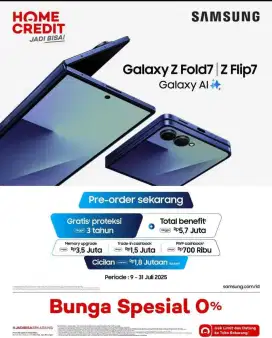 Cicilan tanpa Kartu Kredit Pre Order Samsung Galaxy Fold 7 512 GB