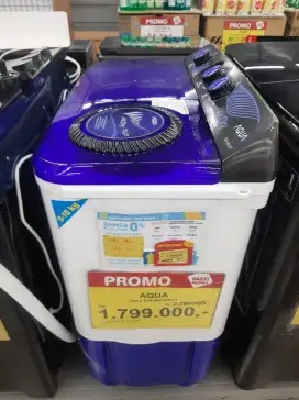 Mesin Cuci Aqua 2 Tub QW 950 XT Bisa Cicilan Tanpa Kartu Kredit