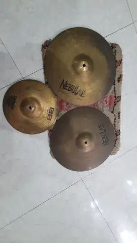Paket Cymbal Hihat Nebulae 14 inch dan cymbal splash sabian B8 10