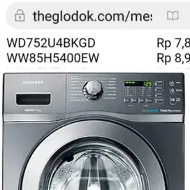 Pengering Inverter EcoBubble Mesin Cuci Laundry Otomatis Samsung Depan
