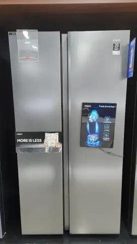 Kulkas sbs 630L aqua aqr-695im(gb) BARU