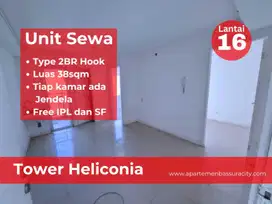 Sewa 2BR hook Kosongan apartment Bassura City atas mall