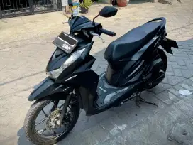 Honda BeAT Deluxe CBS ISS 2020 Hitam Mulus Pajak & Plat Nomor Panjang