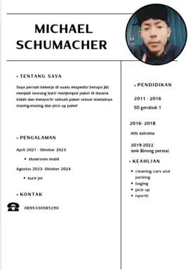 Info lowongan pekerjaan dong pernah punya pengalaman di jnt 6bulan