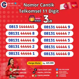 Nomor cantik telkomsel 11 digit