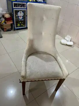 Kursi Kayu Jati lapis kulit