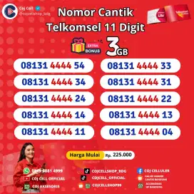 Nomor Cantik Telkomsel 11 Digit