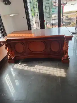 Meja Kerja Kayu Jati Asli