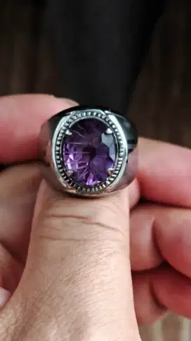 Batu Natural Amethyst Brazil ring 10