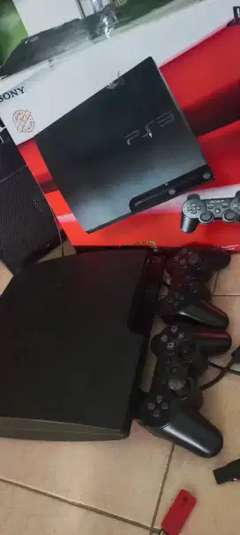 PS3 Slim 3000 HDD 500 Gb Full Set Jual Cepat