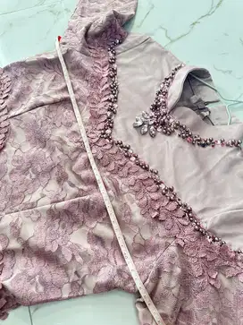 Kebaya brokat lilac pink