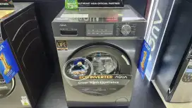 Mesin cuci front load 8,5kg Aqua Fqw-850900qd Inverter (NEW)