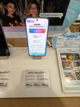 KREDIT OPPO RENO 14 F PAKE PROMO BUNGA O% HOME CREDIT