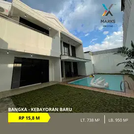 DIJUAL RUMAH DEKAT DENGAN SENOPATI DI JL. BANGKA KEBAYORAN BARU JAKSEL