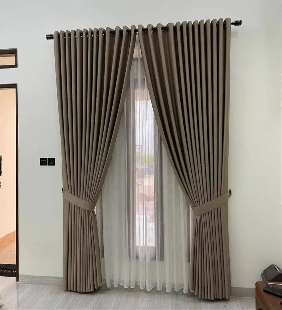 Jual & Pasang Gorden Vitrase Wallpaper Roller Blinds Korden Gordeng