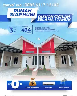 Rumah depok bonus cicilan 12bln x 1jt