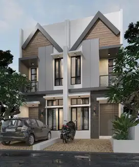 Modern Town House 2 Lantai Minimalis di Kab Malang