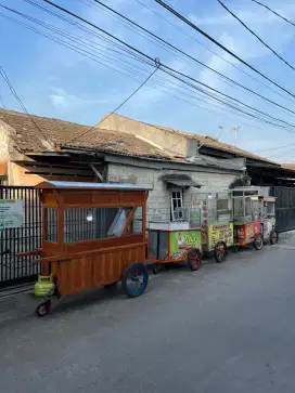 gerobak es buah-buahan/ gorengan/ ayam goreng-bakar/ kopi-indomie/DLL