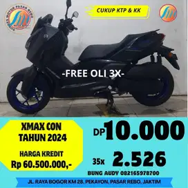 YAMAHA XMAX 250 TAHUN 2024 SIAP PAKAI, BERGARANSI, SURAT LENGKAP