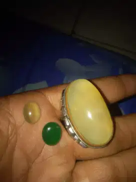Batu anggur ring monel bonus lostine