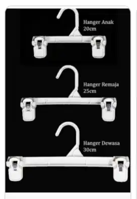 Hanger celana pria dan wanita dan anak