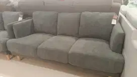 Cicilan 0% ZUKO SOFA 3S GREY SELMA