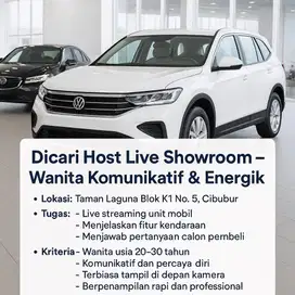 Dicari Host Live Showroom – Wanita Komunikatif & Energik