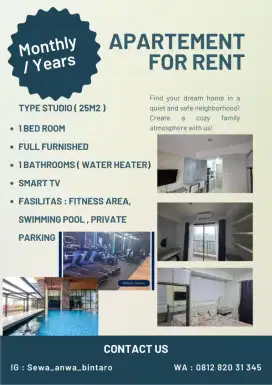 Sewa Apartemen Anwa Bintaro