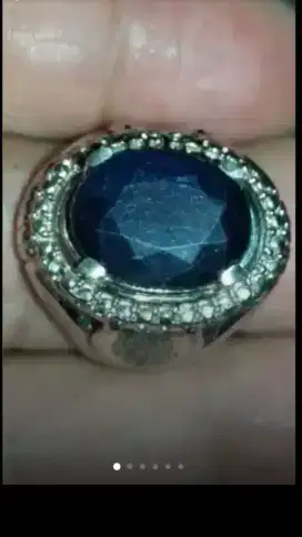 Jual Batu Cincin Permata Dark Blue Sapphire Cutting Good