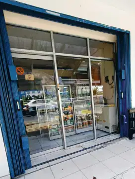 Jual pintu Kaca rolling door Ruko siap pakai
