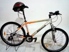 Sepeda gunung Aloy alumunium speed Shimano siap goes bonus helm