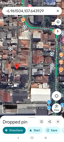 Dijual tanah area logam ciwastra dekat psr kordon akses tol buah batu