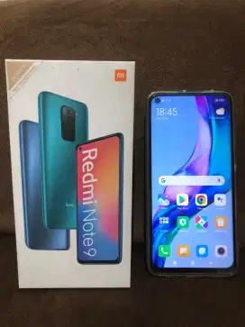 Xiaomi Redmi Note9 ram 4/64gb , kelengkapan Hp & Dus , siap pakai